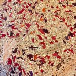 Burel Cork Scarlet Red paviršius iš arti