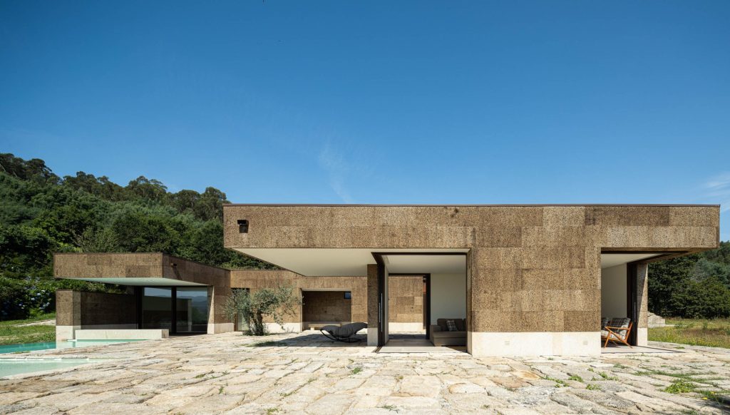 MDFacade kamštinio fasado detalė – Casa da Levada